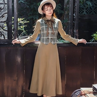 Phong cách Anh phụ vest hai mảnh váy retro Cộng hòa gió dài váy mùa thu phù hợp với văn học fan quần áo phụ nữ - váy đầm váy trắng đẹp