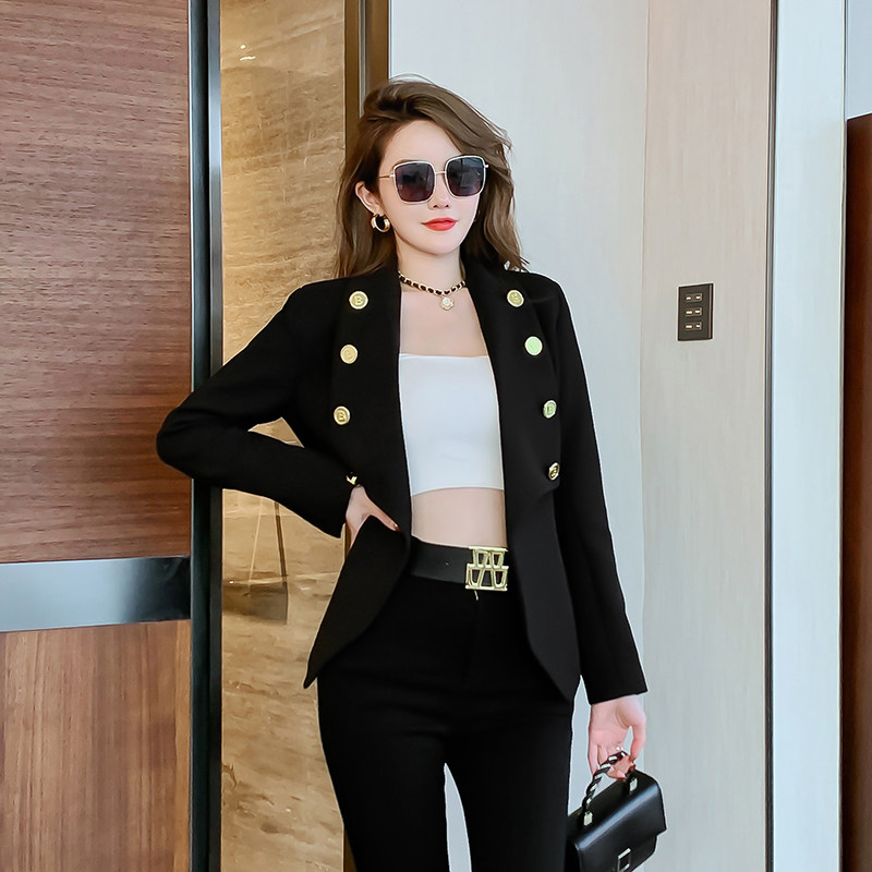 休闲西装外套女洋气时尚百搭气质炸街高级感小个子开衫西服秋冬季