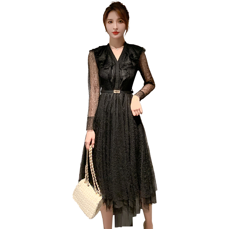 礼服平时出门超仙森系钩花