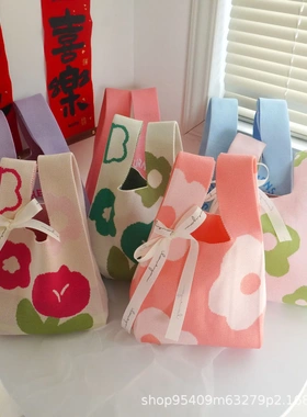 knitted bag tote bag for women hand bag针织女士手提包背心包