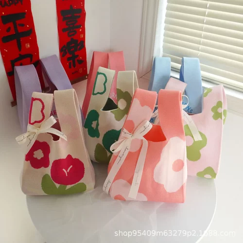 knitted bag tote bag for women hand bag针织女士手提包背心包