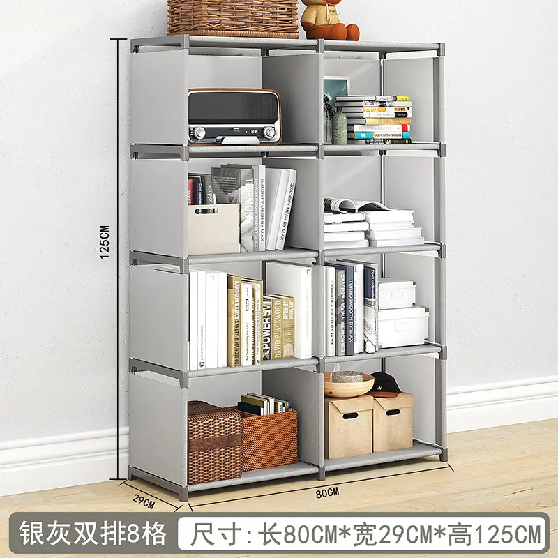 Floor book shelf bookshelf书架 desktop storage rack simple