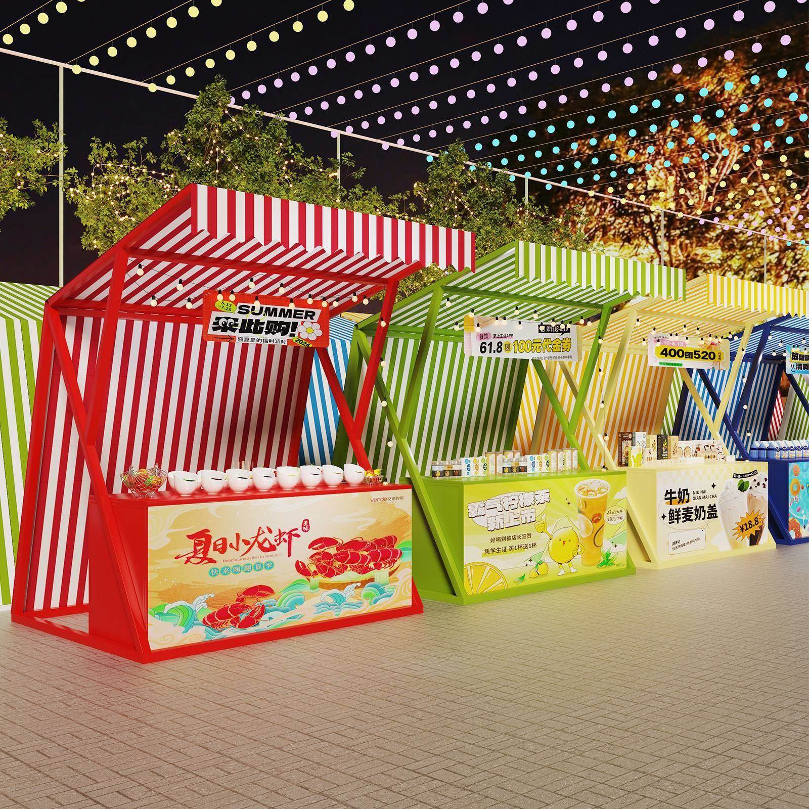 市集户夜摆摊架子市场超市铁艺活动棚架网红商无品牌\/外创意移动