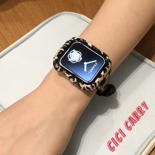 applewatch苹果硅胶拼毛毛表带