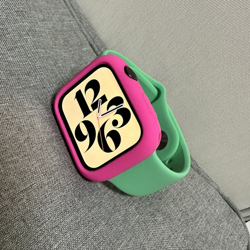 苹果iwatch博主推荐撞色硅胶表带