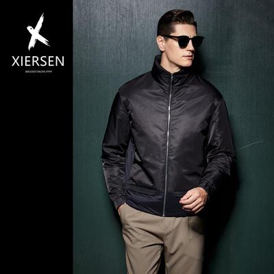 骆驼绒搭配鹅绒羽绒服立领轻奢