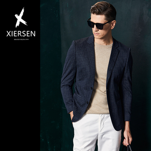 外套单西便西商务休闲西服上衣修身 男士 轻奢小西装 春秋欧洲站新款