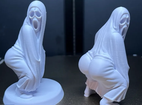 3D打印电臀舞鬼脸摆件装饰Da53