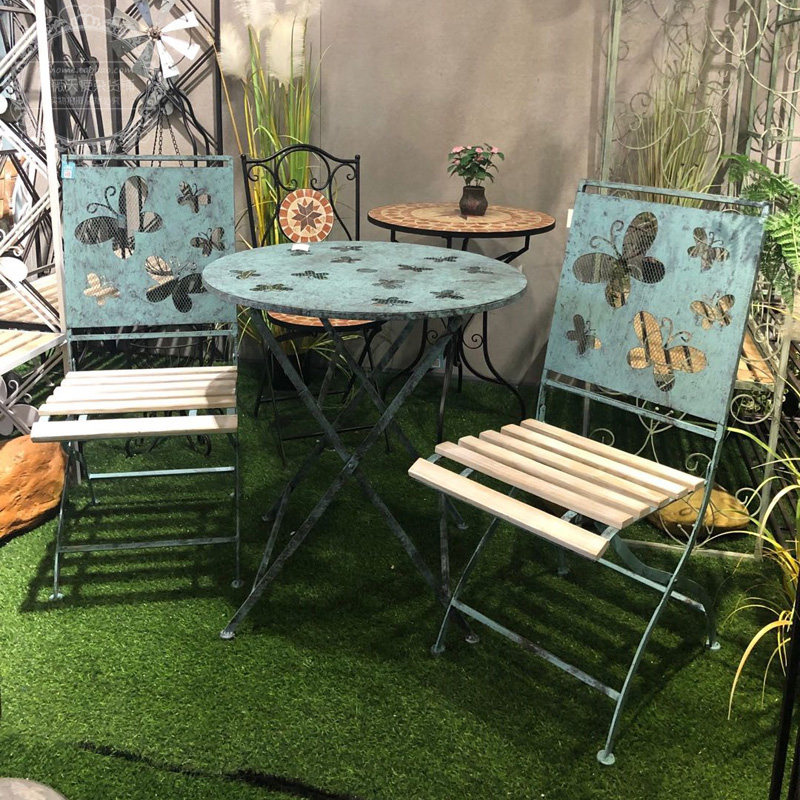 美式乡村复古铁艺桌椅 阳台花园庭院花店休闲田园桌椅园艺杂货|msdalam kategori perabot kediaman, luar/perabot taman, Meja dan kerusi Kit - dari Buy2taobao.com untuk memberikan perkhidmatan ejen Taobao profesional membeli