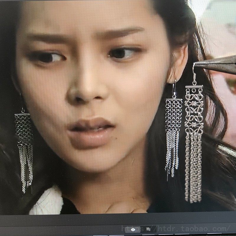 仿我的女孩金世萱同款流苏耳环 朴诗妍韩剧女二耳饰