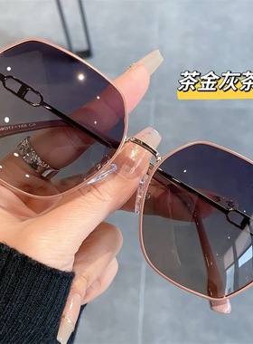 2025墨镜女款高级感大脸防紫外线防晒偏光太阳镜眼镜开车专用