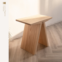 香奢一品北欧日式极简艺术诧寂设计胡桃实木榫卯角几边几条凳板凳