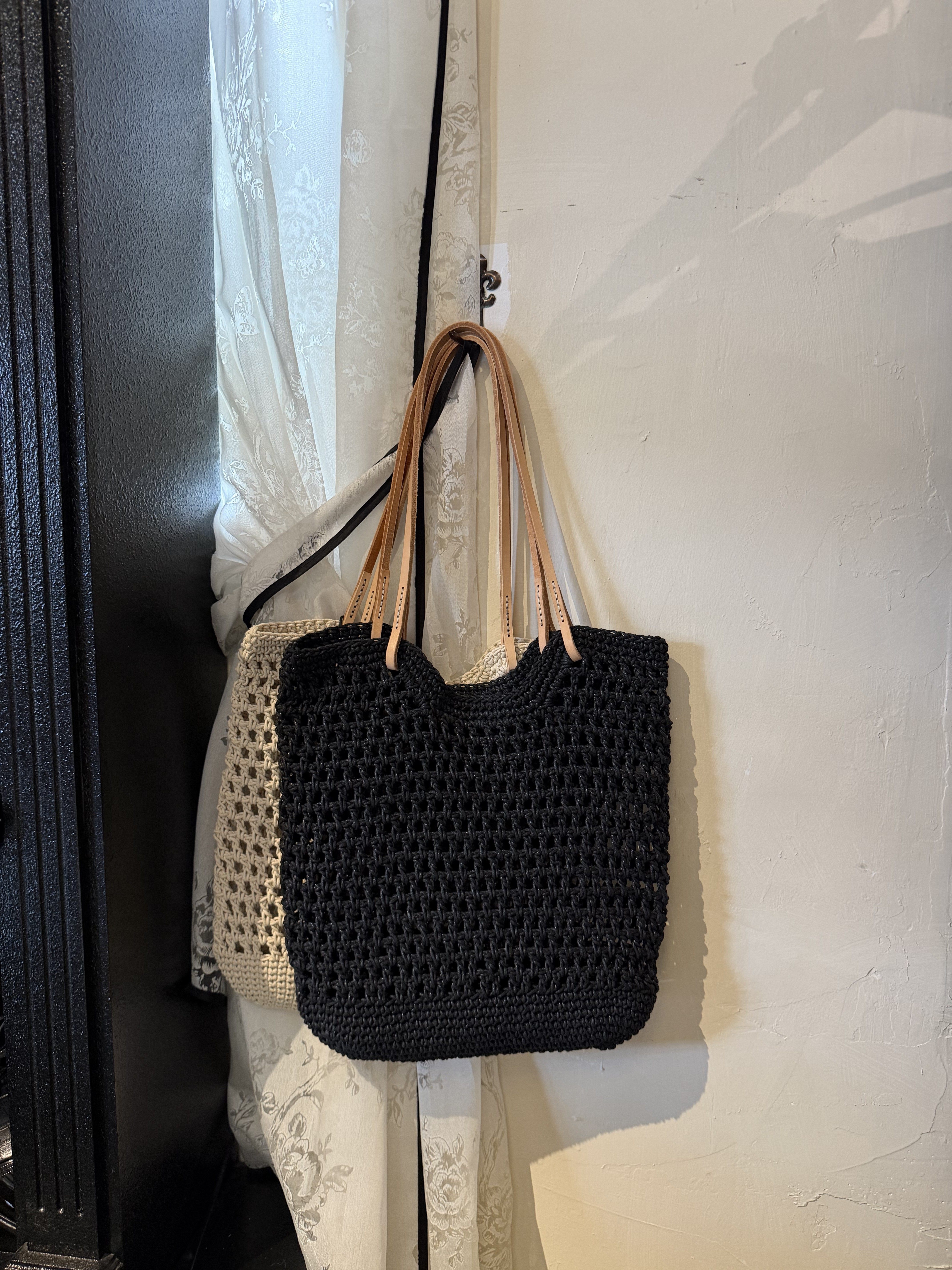 【慕懿时袋】设计复古休闲蜡绳手工编织镂空单肩包9331