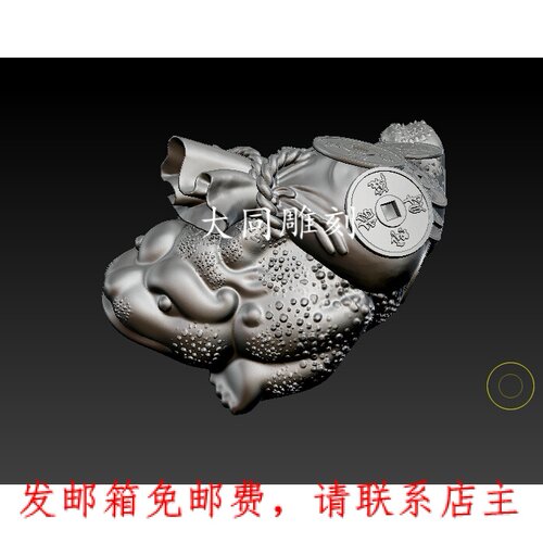 Y448雕刻图三维立体精雕图四轴圆雕图STL3D模型满载而归圆雕图
