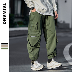 A438-6191-P75控98 2025秋季新款日系街景宽松重工美式工装休闲裤，男装工装外套，电商A438