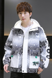 2025新款ins潮牌潮流春季男装衣服青少年春秋款夹克 A438-602-P75图片