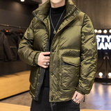 冬装新款潮牌90%白鸭绒羽绒服男士潮流大码外套A438-2719，男装羽绒服，电商A438