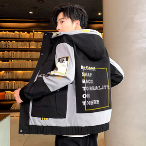 有现货 2021春季新款男士潮流插色百搭连帽夹克外套 A438-505-P65图片
