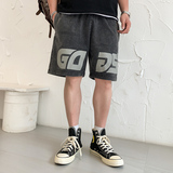 宽松牛仔短裤男潮夏季五分破洞复古潮牌休闲短裤A438-5226-P50，男装牛仔裤，电商A438