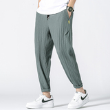 冰丝裤夏季超薄款直筒运动休闲裤男抽绳九分长裤 A438-K9151-P35,男装休闲裤,电商A438,电商基地 冰丝裤夏季超薄款直筒运动休闲裤男抽绳九分长裤 A438-K9151-P35,男装休闲裤,电商A438,电商基地