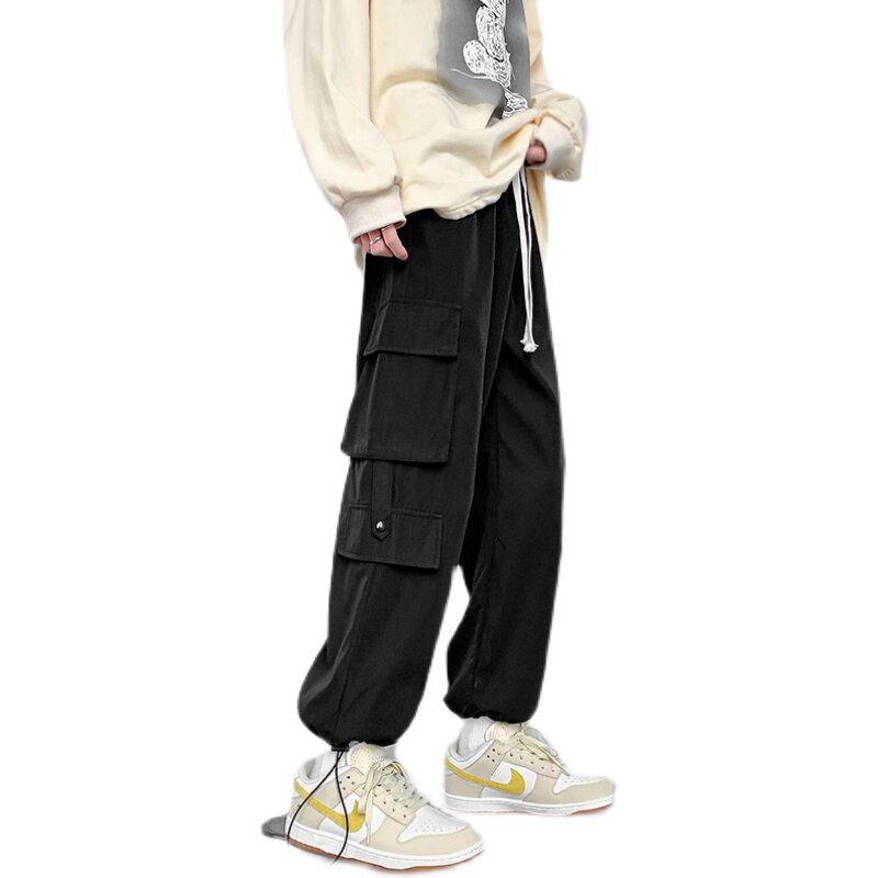 2025春秋季新款潮流潮ins宽松痞帅百搭束脚工装裤A438-2216-P50,男装工装外套,电商A438