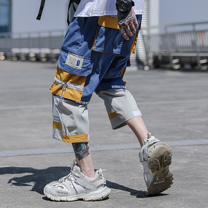潮牌机能工装高街嘻哈潮流宽松夏季男短裤A438-C3006-P4579