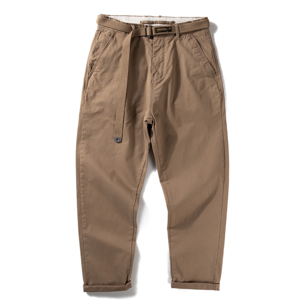 BEAMS NNDS裤子男春秋款百搭锥形男裤水洗棉微宽松弹力休闲长裤