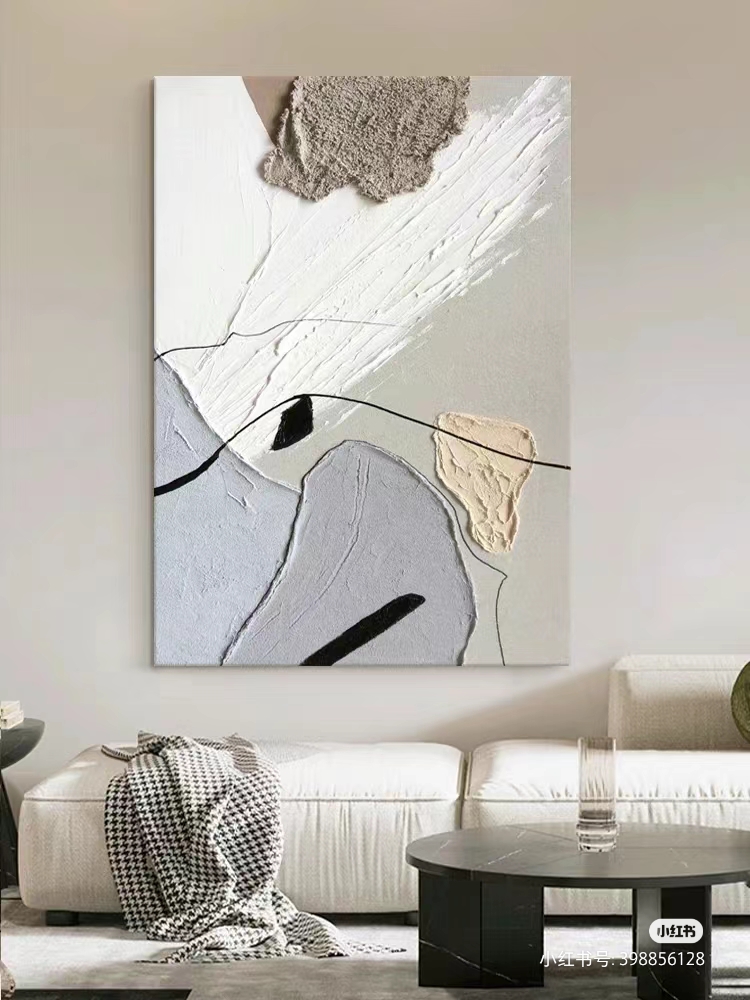 手绘玄关中国山水沙发电视背景墙国画水彩画风景人物油画设计DIY