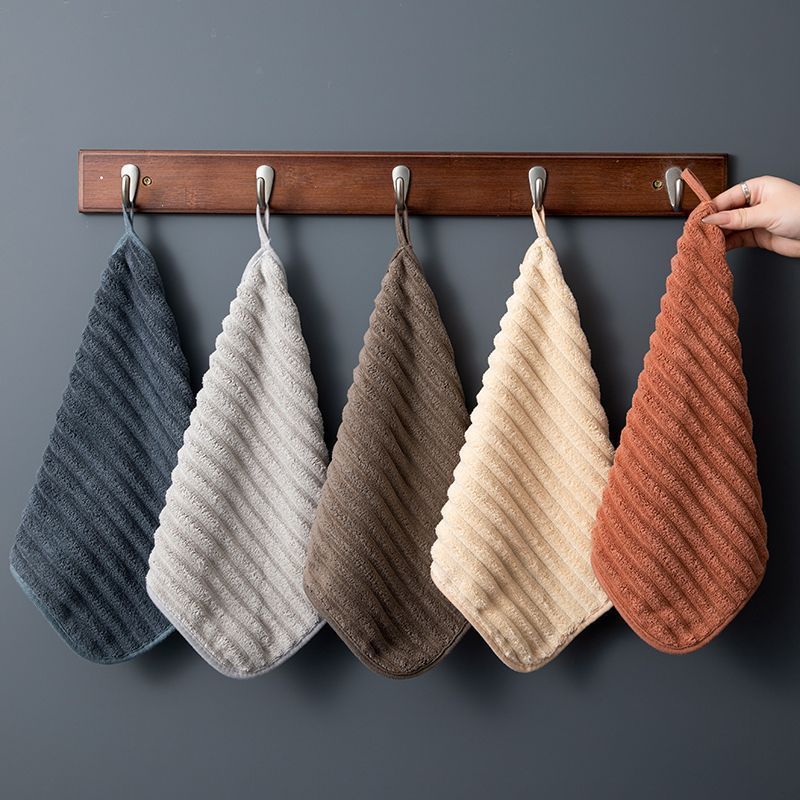 擦手巾小毛巾柔软方巾可挂式吸水速干男女可爱儿童家用手帕