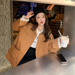 New Korean mid long jacket casual versatile jacket in early autumn 2020