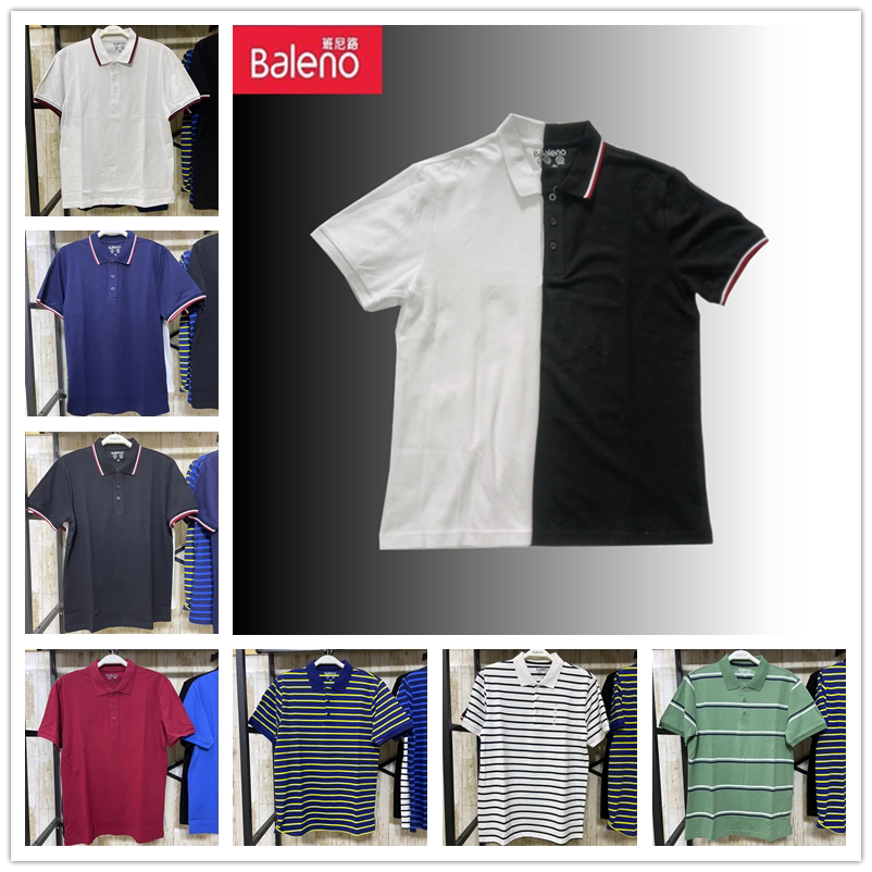 baleno班尼路男装棉质polo衫夏季短袖休闲商务反领保罗衫