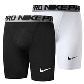 五分训练篮足球健身跑步打底高弹速干健身裤 勾子运动紧身裤 男短裤