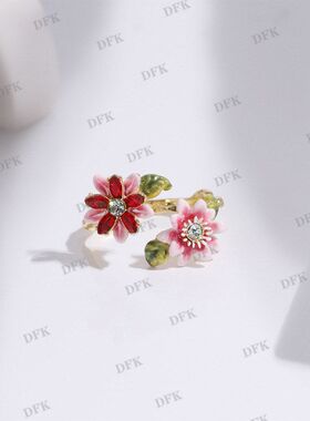 伊甸乐园系列粉色西番莲花绿色