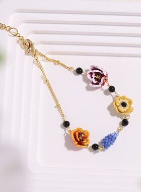 冬日花束系列郁金香风信子银莲花