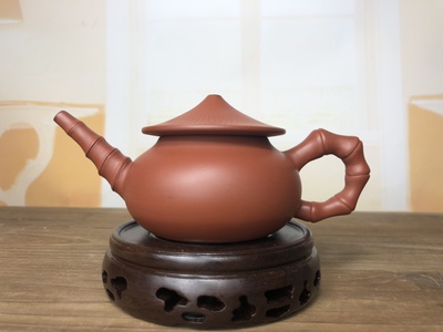 潮州全手工手拉壶高级工艺美术师佘春波渔翁壶朱泥茶壶单丛泡茶具