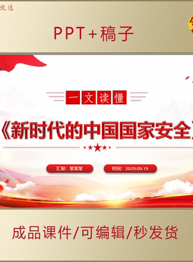 一文解读2025新时代的中国国家安全白皮书PPT学习解读课件AL663