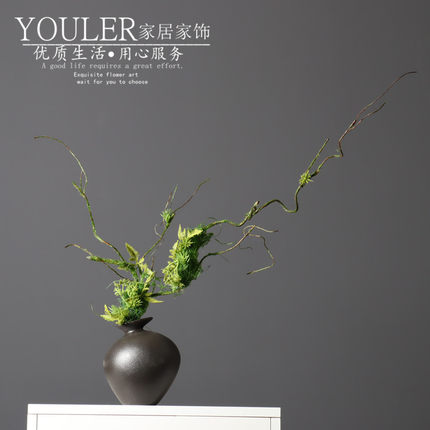 仿真树藤枯藤枯枝苔藓植物装饰花艺家居室内背景橱窗壁挂绿植藤蔓