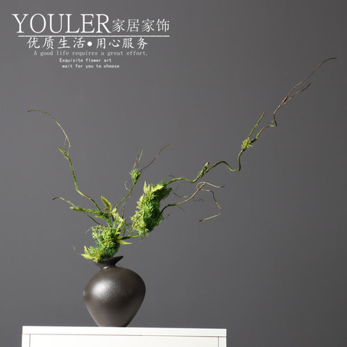 树藤枯枝装饰仿真植物绿植壁挂