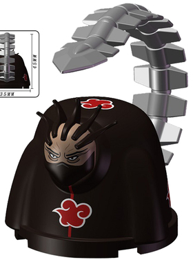 忍者晓组织砂之蝎傀儡绯流琥第三方益智拼装积木人仔玩具K2111