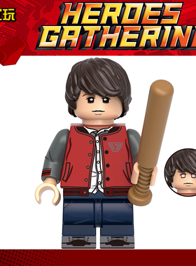 2024年新款人仔黑袍纠察队GH0588莱恩第三方男孩儿童拼装积木玩具