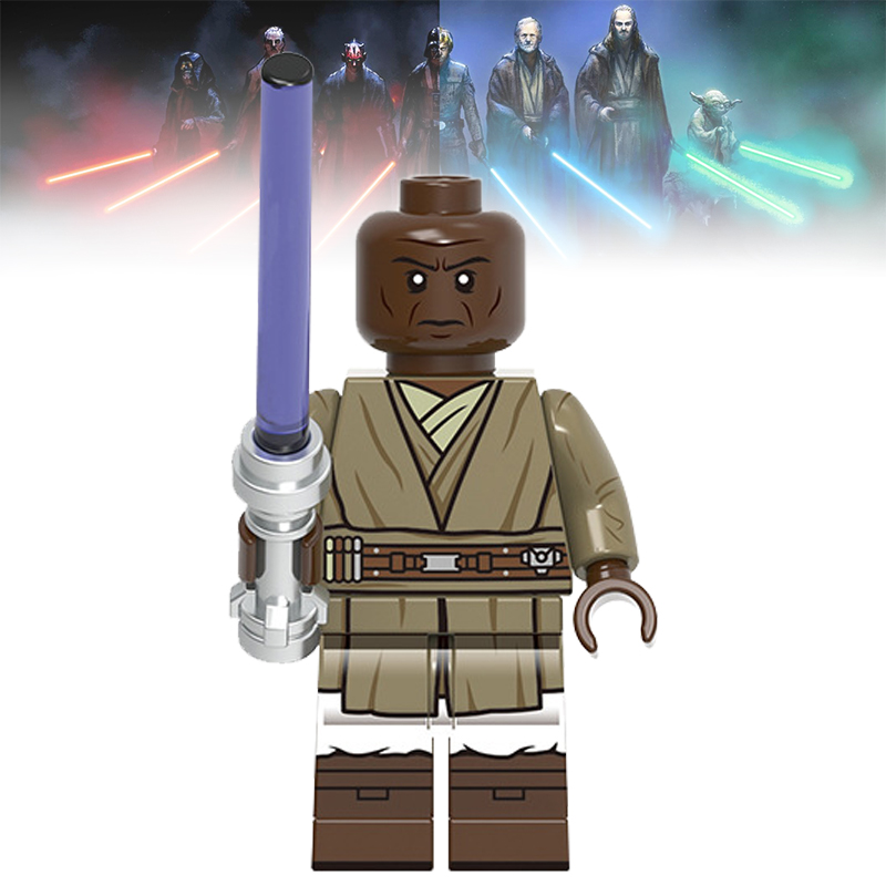 星球大战人仔G0061梅斯·温杜大师绝地武士团第三方拼装积木玩具