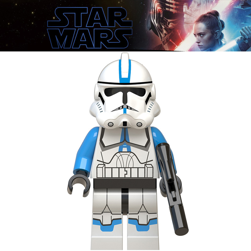 星球大战拼装人仔积木玩具礼物 sw445 WM557克隆兵暴风兵501军团