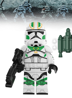 星球大战人仔XP332霍恩连队克隆人暴风士兵第三方拼装积木玩具