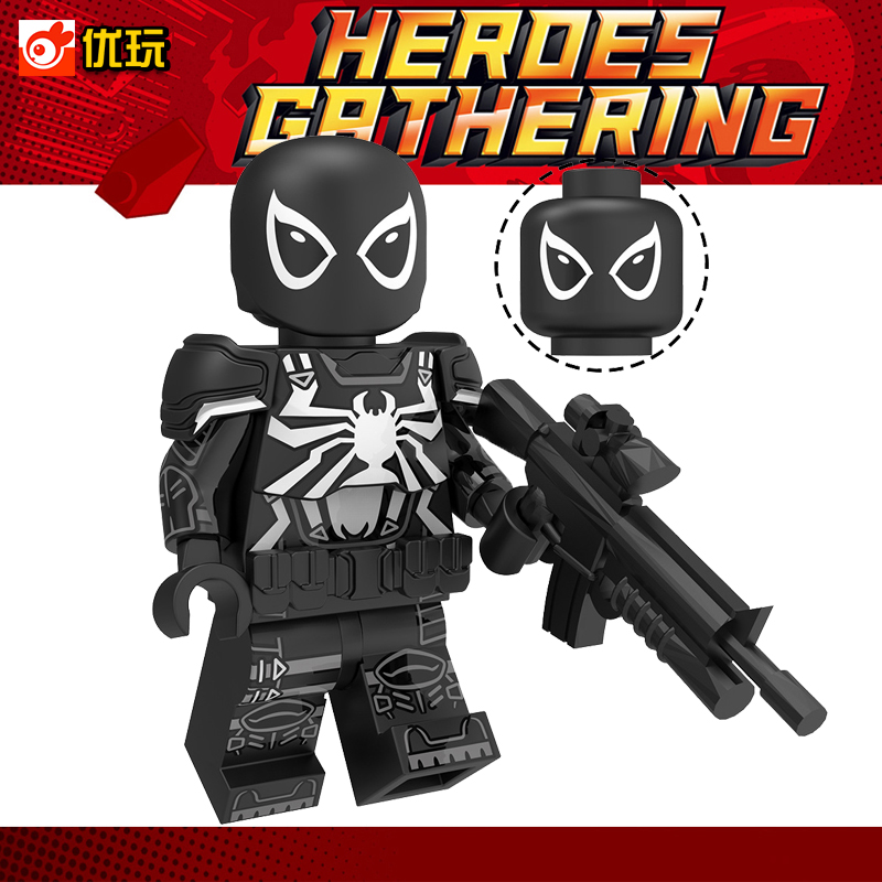 xp204毒液第三方拼装积木人仔