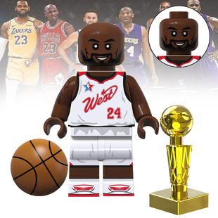 NBA篮球TV7063科比布莱恩特全明星第三方拼装儿童积木人仔玩具