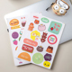 吐司甜点烘焙蛋糕盒包装 饰创意贴ins风可爱卡通手绘图案贴纸 装