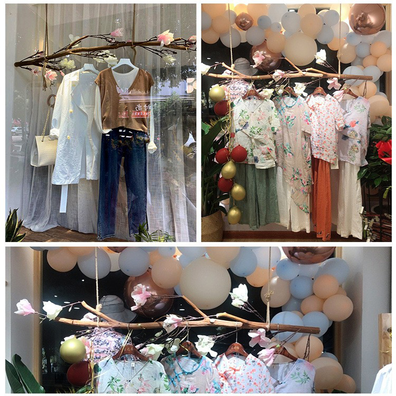 干粗直树枝树杈木色弯原色衣架树枝衣厘米345去皮树干吊架原木色