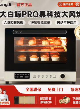 长帝 F40PRO大白鲸风炉烤箱家用小型烘焙蛋糕多功能风平炉电烤箱