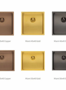 荷兰reginox皇冠R30738不锈钢水槽厨房龙头50X40金铜黑色洗菜盆