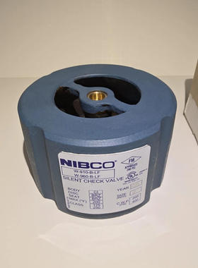 美国NIBCO尼必可W910B-LF止回阀无铅125级铁制阀体青铜阀座和阀瓣